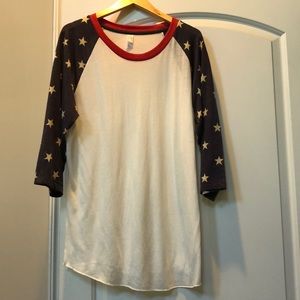 MENS xl american flag shirt